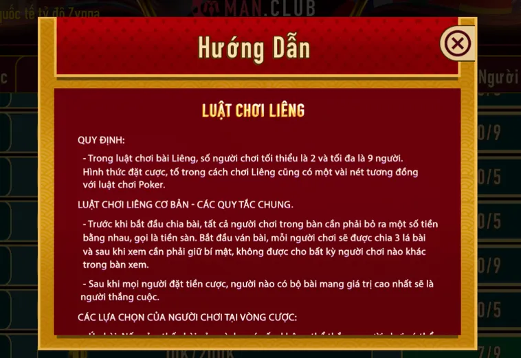 Tham Gia Chơi Bài Liêng Tại ManClub Với Những Ván Cược Kịch Tính Nhất Hiện Nay