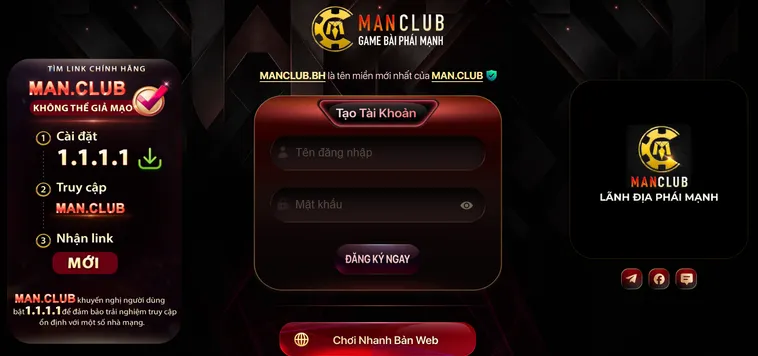 Chi Tiết Tạo Tài Khoản Tại ManClub Nhanh Gọn